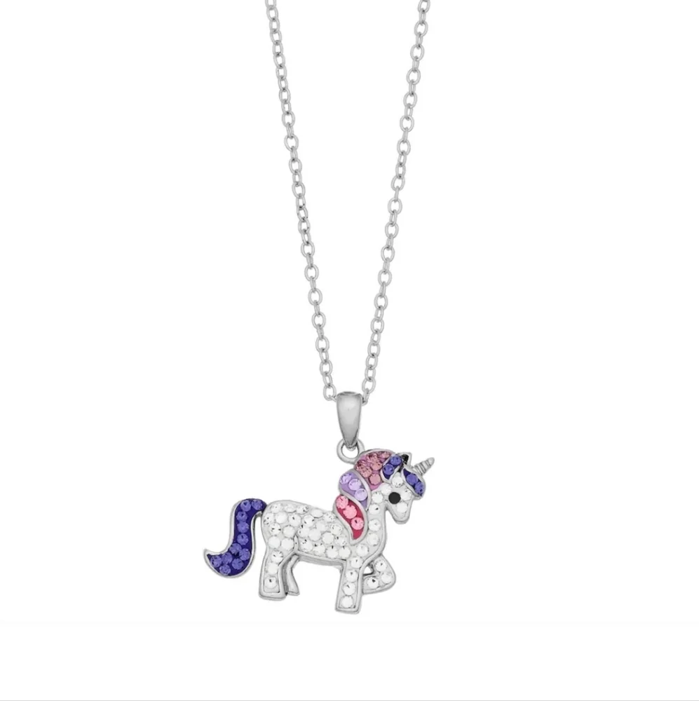 Pink and Purple Unicorn Pendant Jewelry‎
